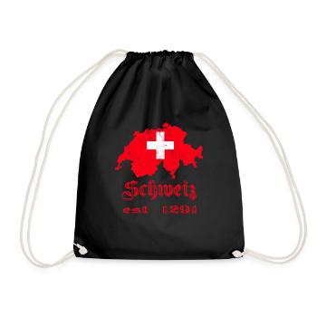 Suisse 1291 Soccer Nation Cross Gift - Sac de sport léger - noir - Devant