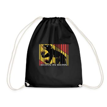 Né à Berne Suisse Suisse Né dans le don - Sac de sport léger - noir - Devant