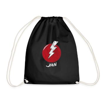 Blitz Name Shirt Superhero Superhero Jan - Drawstring Bag - black - Front
