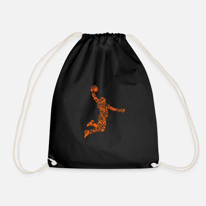 Basketball player - Drawstring Bag - black