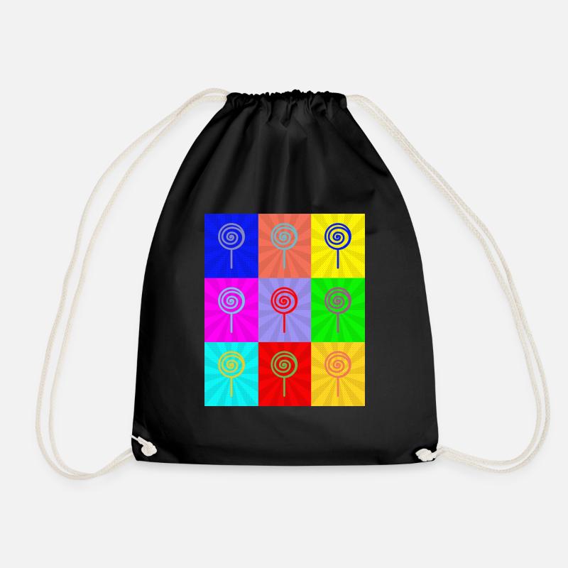 Pop Art - Drawstring Bag - black