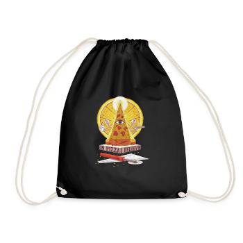 Croire en pizza - Sac de sport léger - noir - Devant