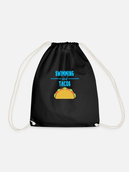 Cadeau de t-shirt de tacos de flotteur drôle de chlore - Sac de sport léger - noir