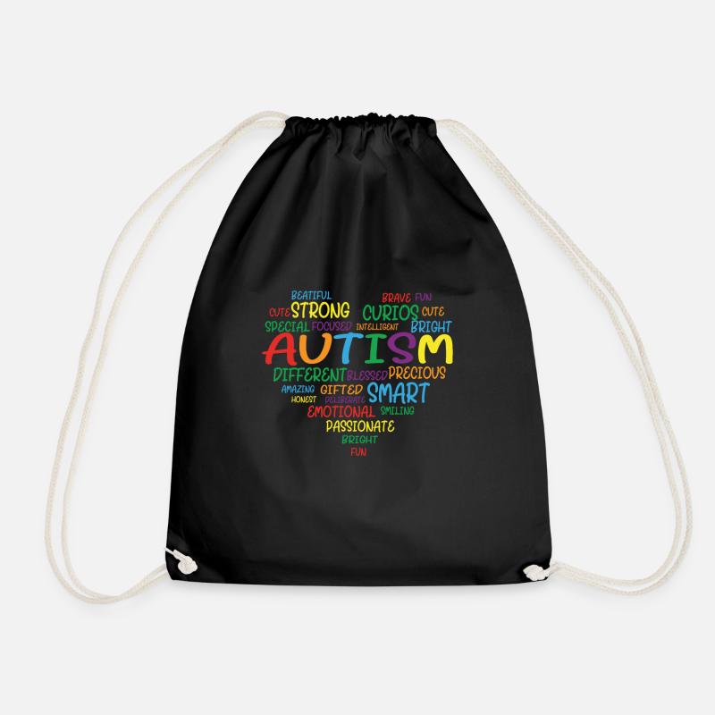 Autismus Autism Awareness Day - Turnbeutel - Schwarz