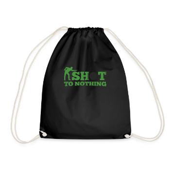 Snooker shot to nothing - Drawstring Bag - black - Front