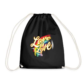 L'amour de T-shirt de CSD est amour - Sac de sport léger - noir - Devant
