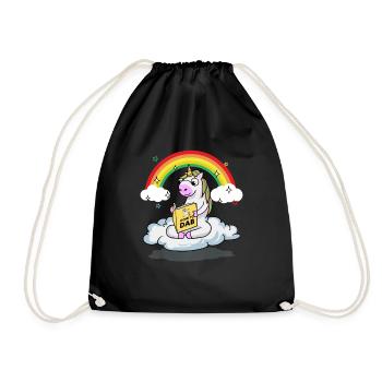 Apprenant Dabbing Licorne Dab Danse Licorne Dab - Sac de sport léger - noir - Devant