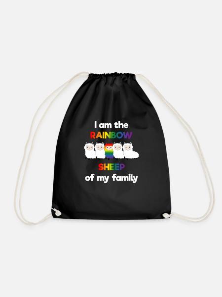 LGBT Gay Gay Lesbiennes Lesbiennes Fun Pride - Sac de sport léger - noir