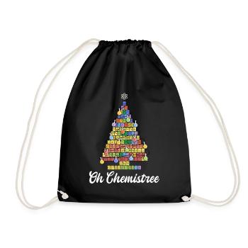 Oh Chemistree - arbre de Noël coloré des éléments - Sac de sport léger - noir - Devant