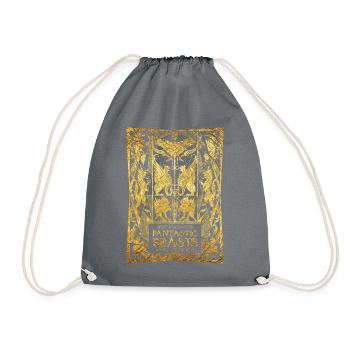 Animaux Fantastiques Couverture Livre - Sac de sport léger - gris - Devant