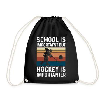 Hockey de hockey bâton de hockey de hockey bâton de hockey cadeau - Sac de sport léger - noir - Devant