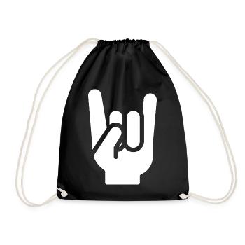 Heavy Metal Hand - Drawstring Bag - black - Front