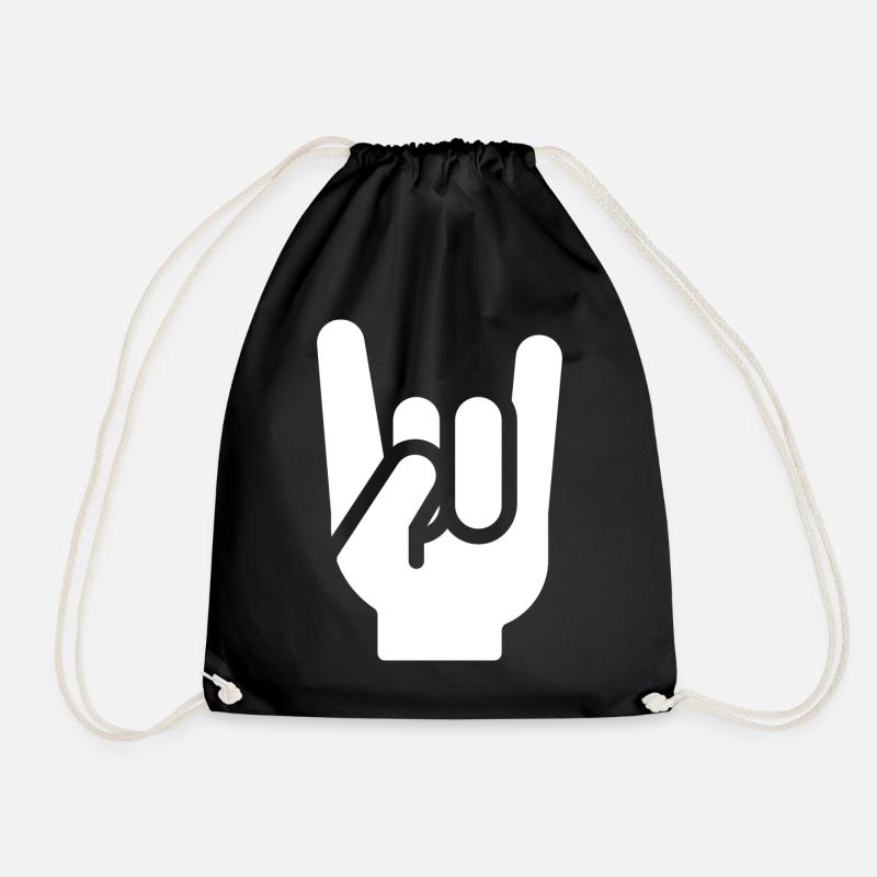 Heavy Metal Hand - Turnbeutel - Schwarz