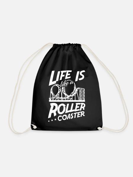 Roller Coaster - Turnbeutel - Schwarz