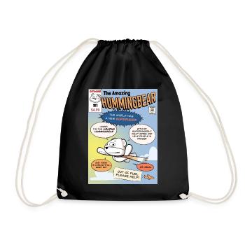 L’incroyable Hummingbear #1 - Sac de sport léger - noir - Devant