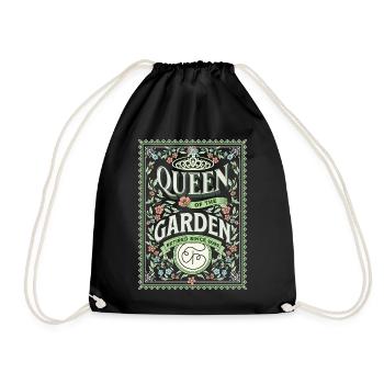 Rentnerin Garten Gärtnerin - Turnbeutel - Schwarz - Vorne