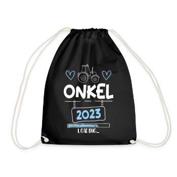 Onkel 2023 Loading - Turnbeutel - Schwarz - Vorne