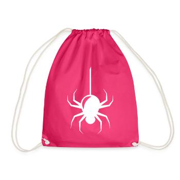 Spinne - Turnbeutel - Fuchsia - Vorne