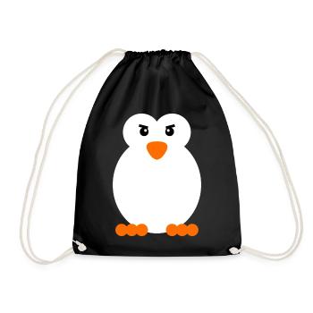 Oiseau de mer Animal Pingouin Antarctique Zoo Oiseau - Sac de sport léger - noir - Devant