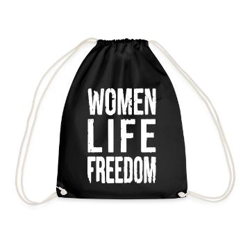 Women life freedom iran - Turnbeutel - Schwarz - Vorne