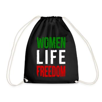 Women life freedom - Sac de sport léger - noir - Devant
