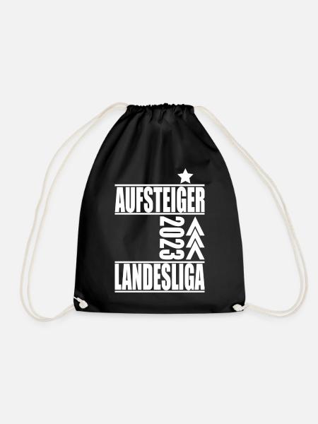 Aufsteiger Landesliga 2023 Aufstiegstrikot - Turnbeutel - Schwarz