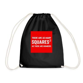 Square Streetwear: Fun & Clear Statement - Sac de sport léger - noir - Devant