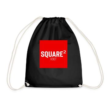 Square Streetwear: Fun & Clear Statement - Sac de sport léger - noir - Devant