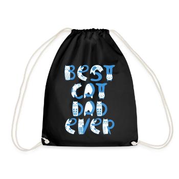 Le meilleur papa de chat de tous les temps - Sac de sport léger - noir - Devant