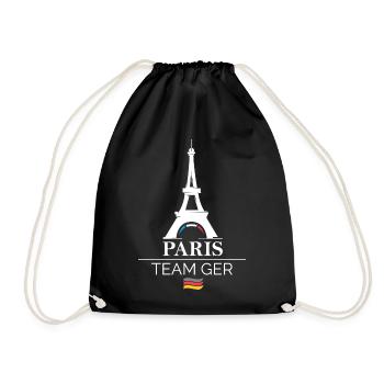 paris team allemagne Sports Athlete Games Icône Logo - Sac de sport léger - noir - Devant