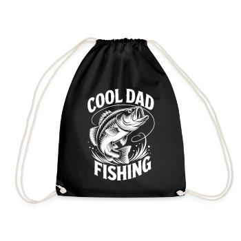 Motif de perche sur les vêtements de rue - Sac de sport léger - noir - Devant