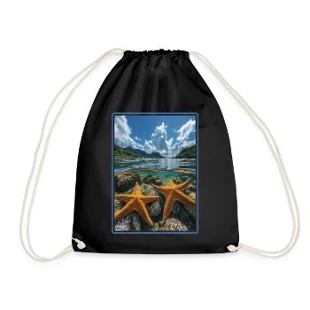 Étoile de mer Étoile de mer - Sac de sport léger - noir - Devant