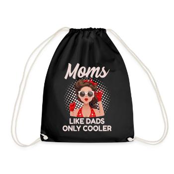 Motif rétro vintage de Cool Mom des années 50 à 60 - Sac de sport léger - noir - Devant