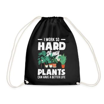 Garten- Und Pflanzenliebhaber Geschenke - Turnbeutel - Schwarz - Vorne
