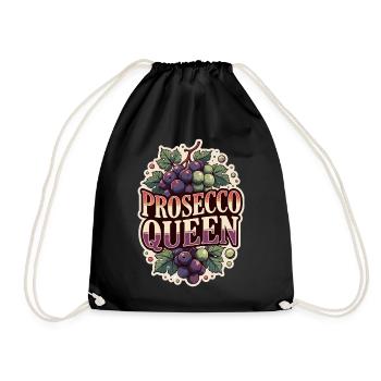 Prosecco Queen Party - Drawstring Bag - black - Front