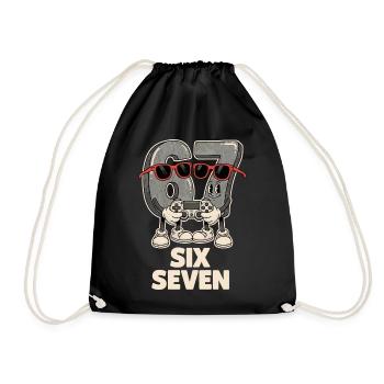 6 7 Six Sept Points d’Aura Meme Jeu Mignon - Sac de sport léger - noir - Devant