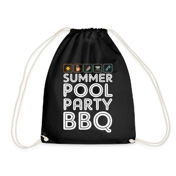 Pool Party - Turnbeutel - Schwarz - Vorne