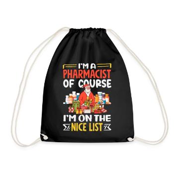Pharmacist Pharmaceutical Technical - Drawstring Bag - black - Front