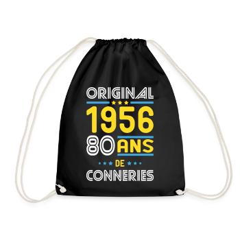 Original – 1956 – 70 years of - Drawstring Bag - black - Front
