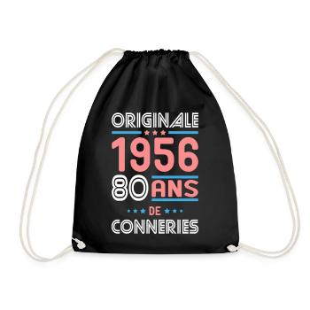Original – 1956 – 70 years of - Drawstring Bag - black - Front