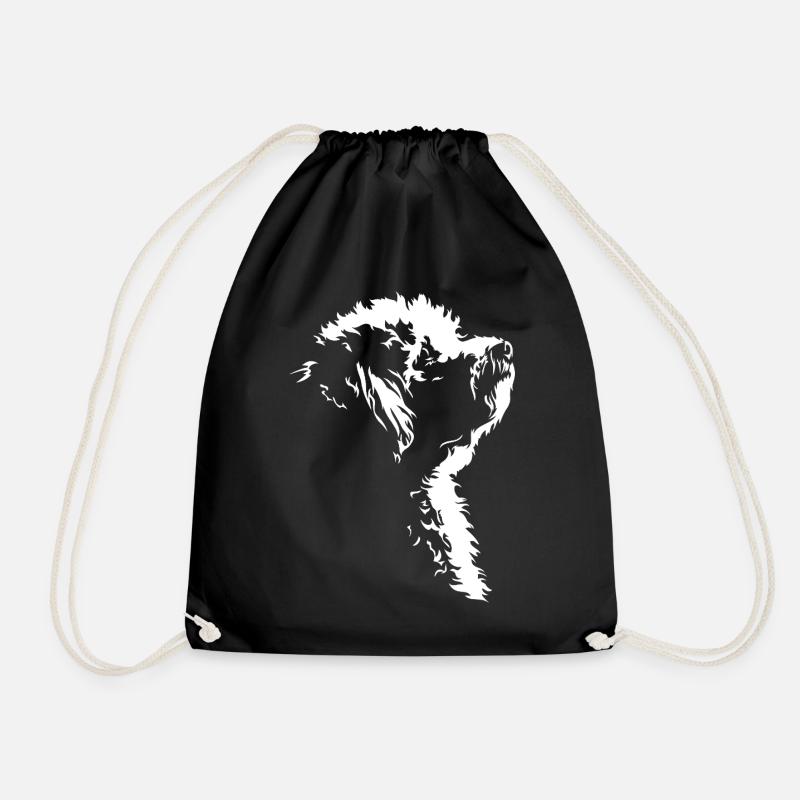 Bichon Frisé Silhouette de chien Wilsigns - Sac de sport léger - noir