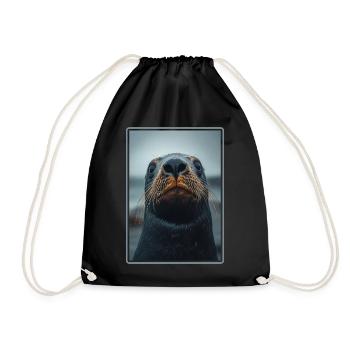 Lions de mer Lion de mer - Sac de sport léger - noir - Devant