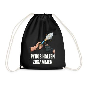 Pyros Halten Zusammen - Turnbeutel - Schwarz - Vorne