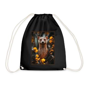 Mongoose's Mongoose - Drawstring Bag - black - Front