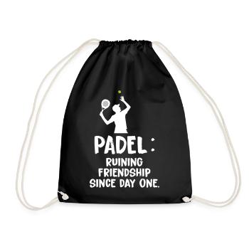 Padel_Ruining_Friendships_Since_Day_One - Sac de sport léger - noir - Devant