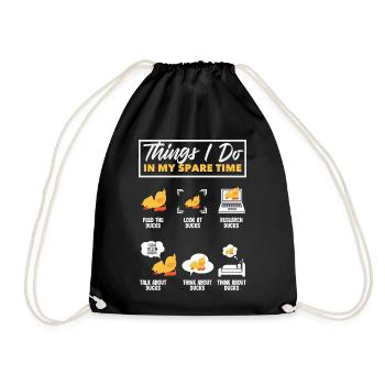 Motifs drôles de canards Citons amoureux de canards - Sac de sport léger - noir - Devant