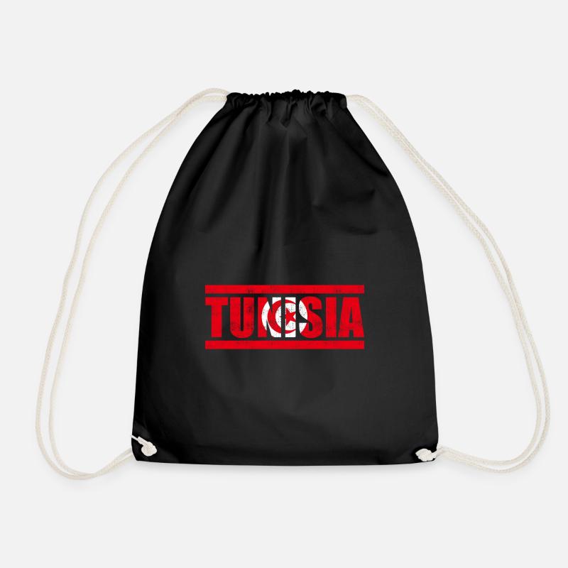 Tunesien - Turnbeutel - Schwarz