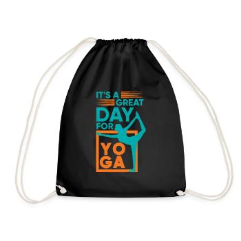 C'est une belle journée pour le yoga / la conception de yoga / plus de yoga - Sac de sport léger - noir - Devant