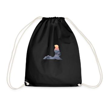 Marmotte Montagne Alpine Randonnées Cadeaux - Sac de sport léger - noir - Devant