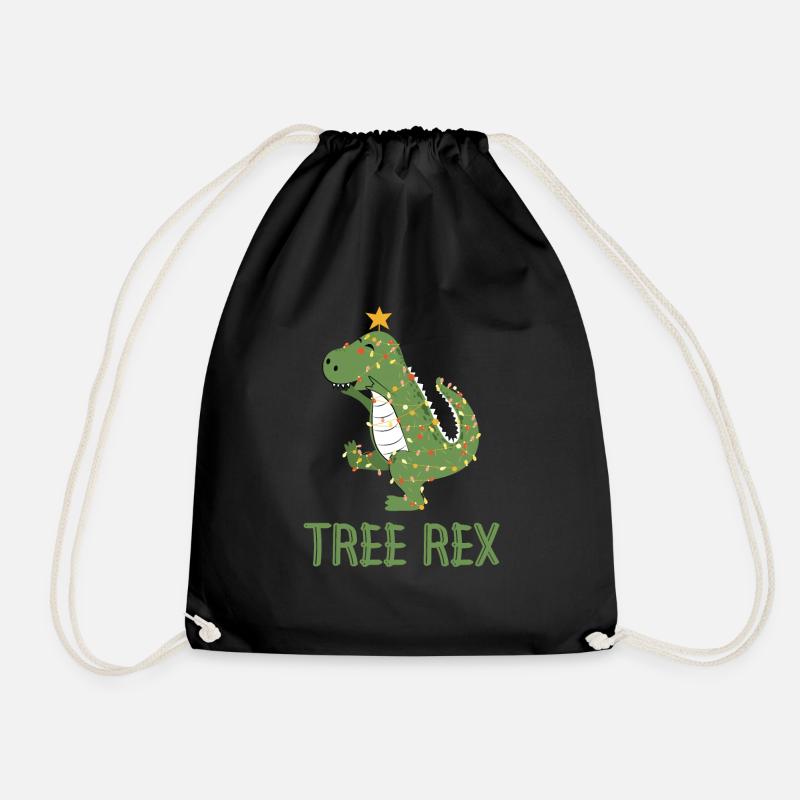 Dinosaurier Baum Rex Pyjamas - Tree Rex - Turnbeutel - Schwarz